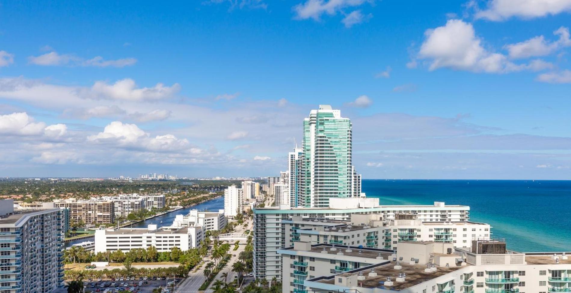 Ocean View 1 Bed On The Beach 19Th Floor Hollywood Hallandale Beach Εξωτερικό φωτογραφία